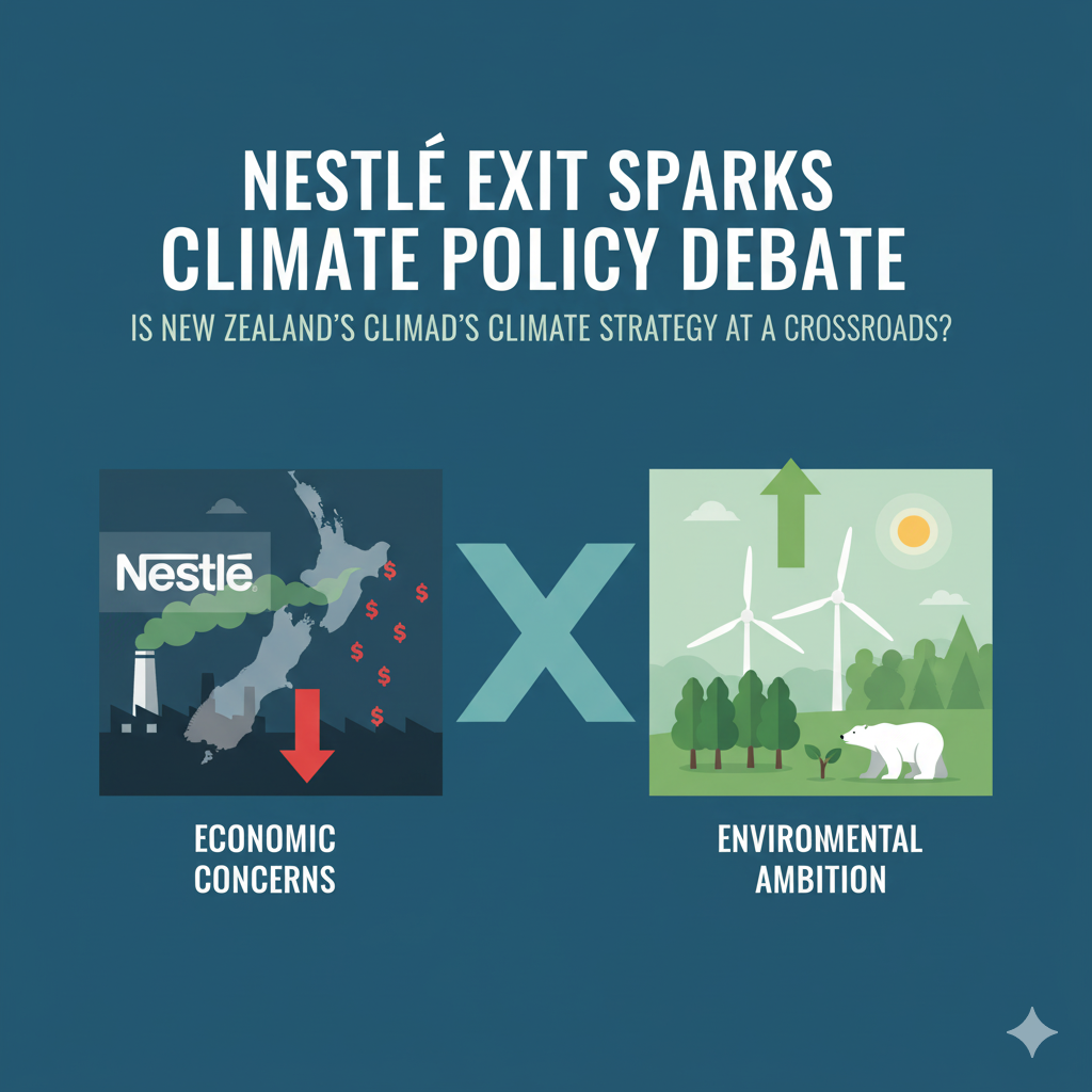 Nestlé Exit Sparks Climate Policy Debate Is New Zealand’s Climate Strategy at a Crossroads