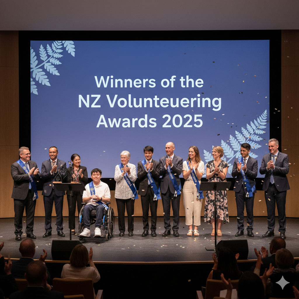 Winners of the NZ Volunteering Awards 2025