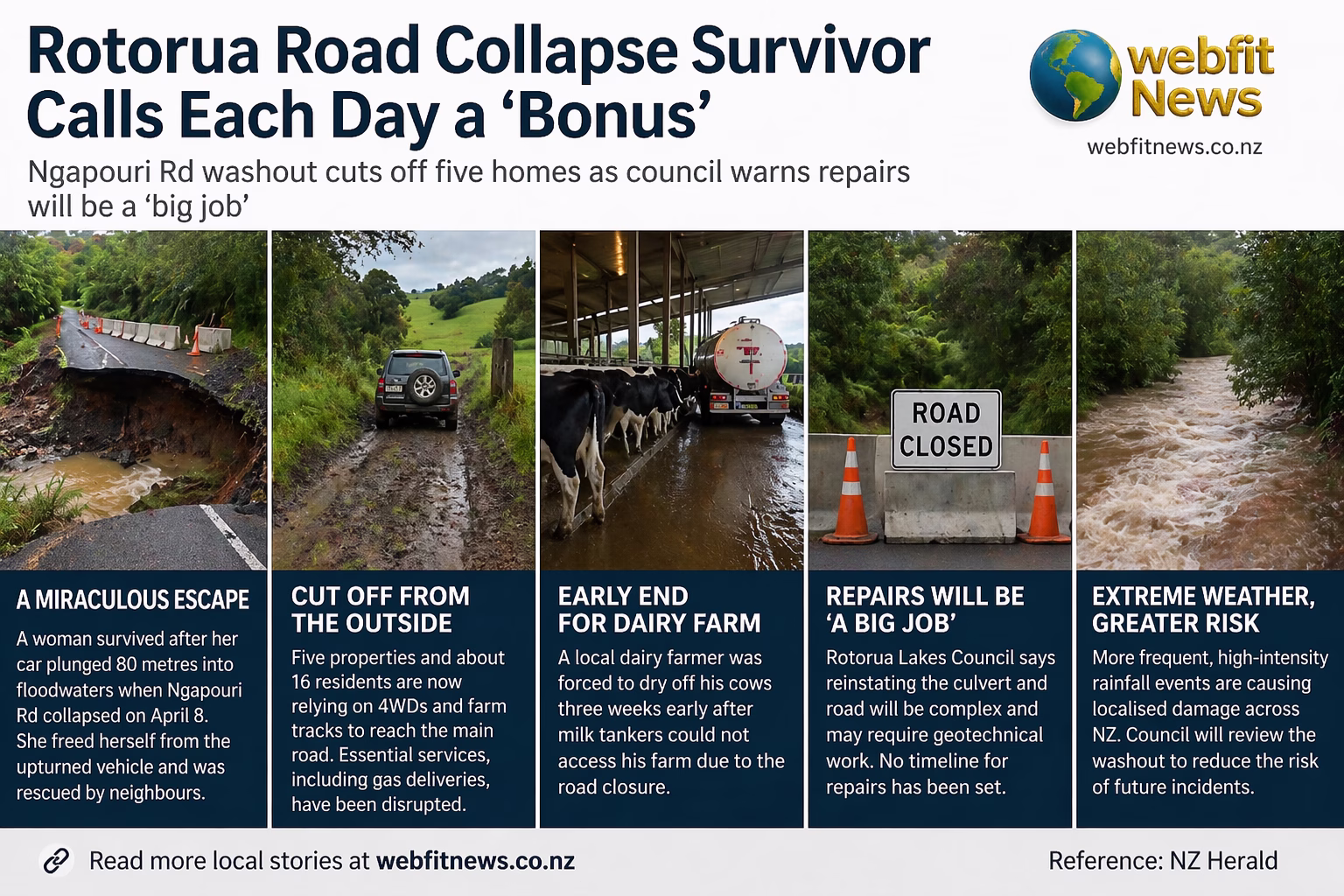 Rotorua Road Collapse Survivor Story Exposes Bigger NZ Infrastructure Risk