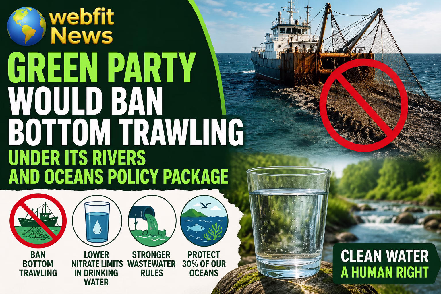 Greens Push Bottom Trawling Ban Under Rivers and Oceans Policy