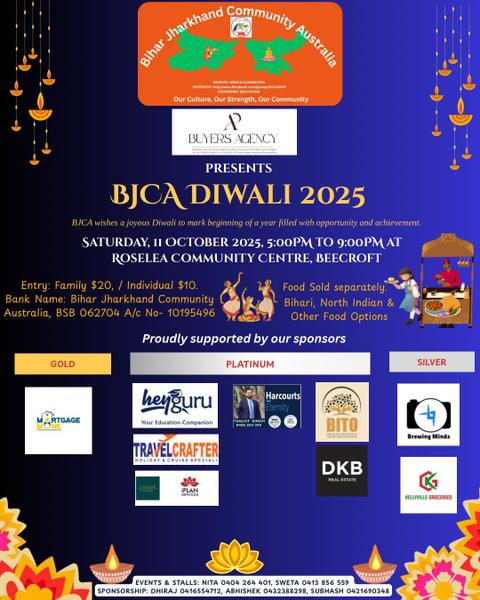 BJCA Diwali 2025 — Sydney