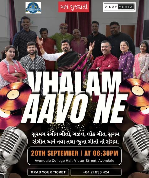 Vhalam Aavo Ne – A Gujarati Musical Evening in Auckland