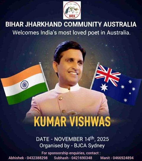 Dr Kumar Vishwas to Perform Live in Sydney on 14 November – BJCA Announces Mega Event