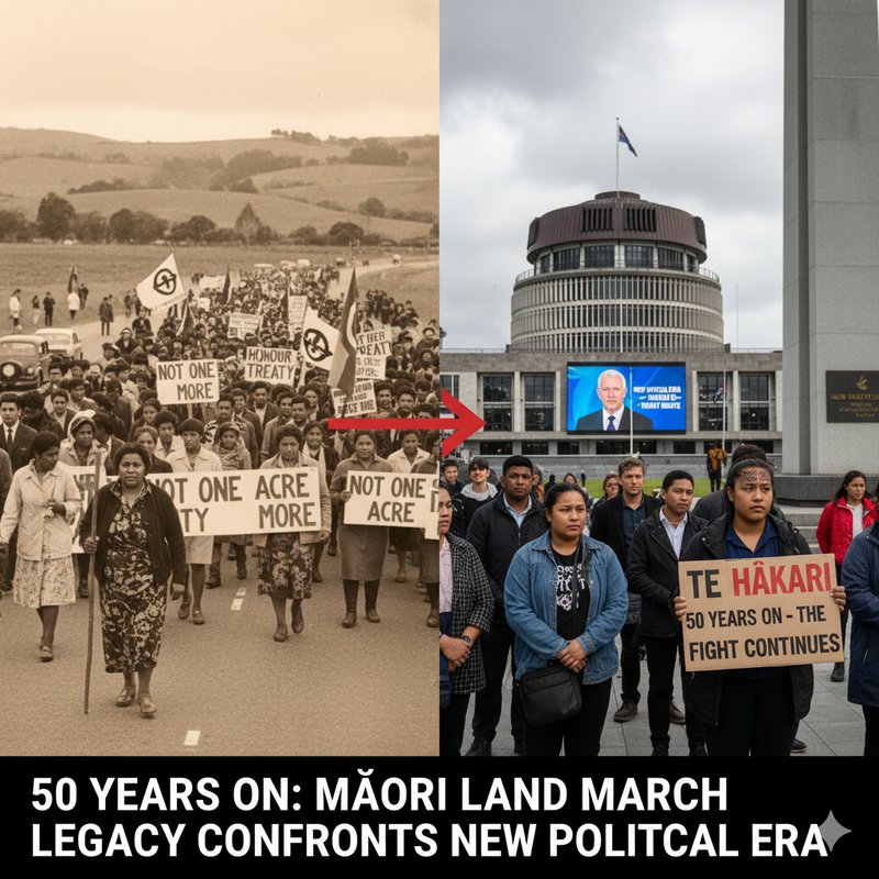 A Nation Reflects: 50 Years On, the Māori Land March’s Legacy Confronts a New Political Era