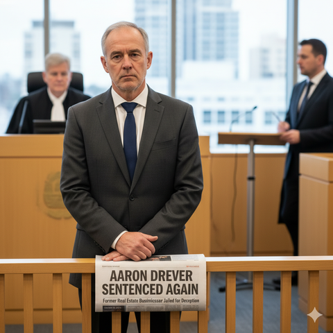 Former Real Estate Businessman Aaron Drever Sentenced Again for Deception