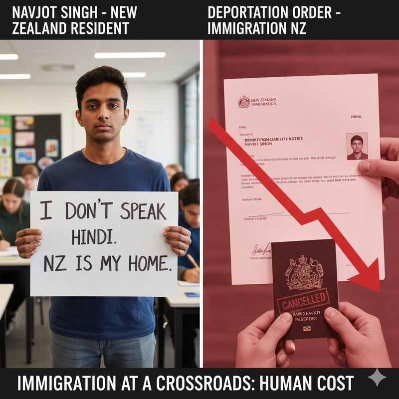 “I Don’t Speak Hindi”: Deportation Case of 18-Year-Old Navjot Singh Sparks Immigration Debate in New Zealand