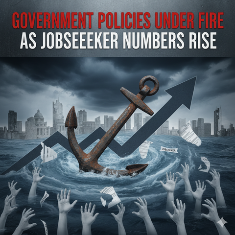 Government Policies Under Fire as Jobseeker Numbers Rise