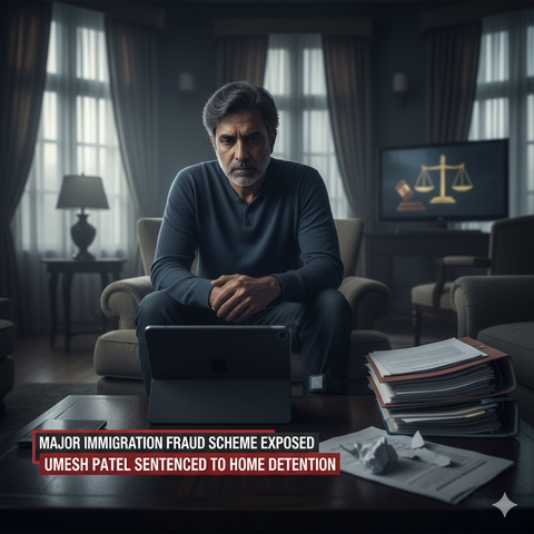 Major Immigration Fraud Scheme Exposed: Umesh Patel Sentenced to Home Detention