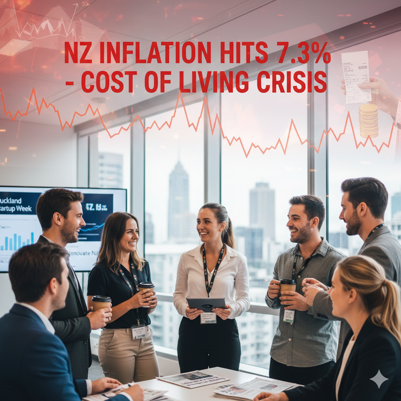 NZ Economy at a Crossroads as Inflation Pressures Shadow Auckland Startup Week