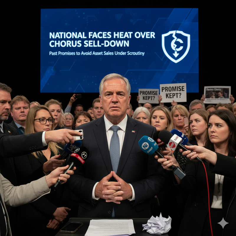 National faces criticism over possible Chorus sell-down after promising no asset sales