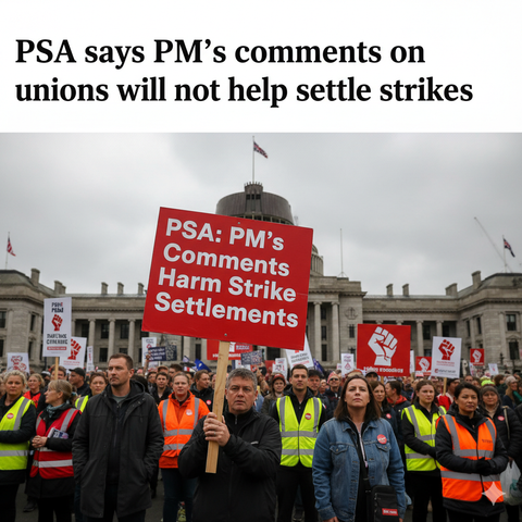 PSA says PM’s comments on unions will not help settle strikes
