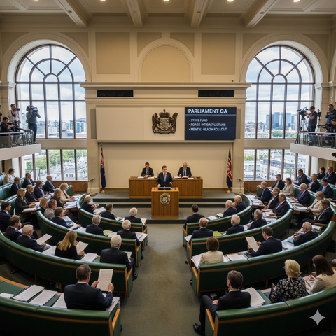 Parliament Q&A: Strikes, Super Fund, Roads, Health Targets and Mental-health Rollout