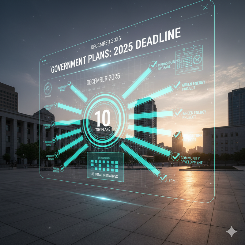 Top 10 Out of 33 Government Plans to Be Completed Before the End of 2025
