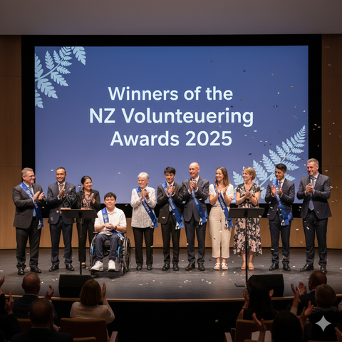 Winners of the NZ Volunteering Awards 2025