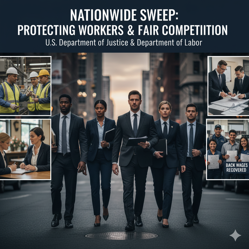 A nationwide sweep to protect workers and fair competition