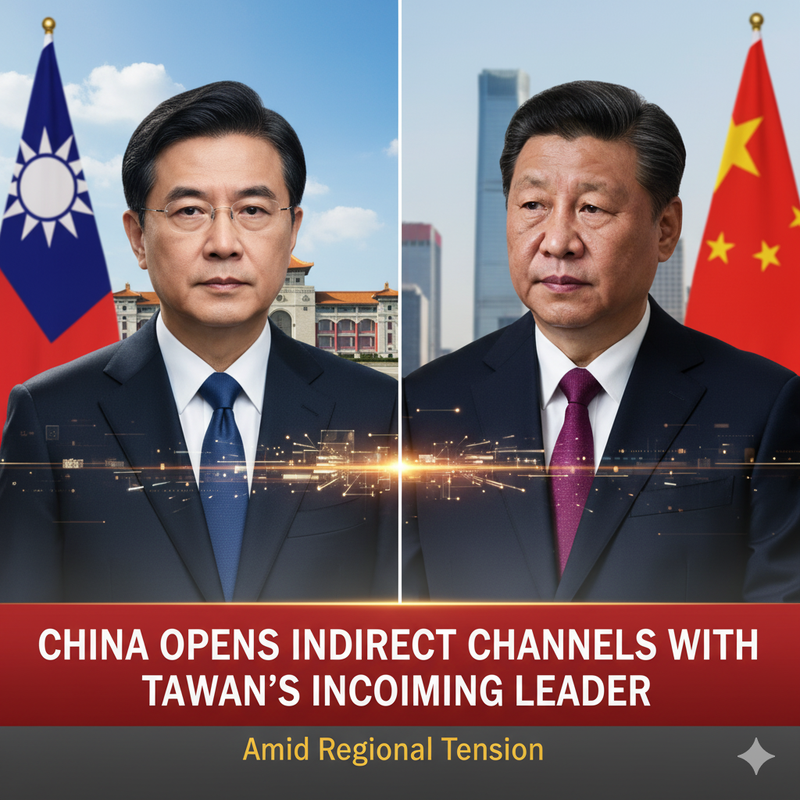 China Opens Indirect Channels With Taiwan’s Incoming Leader Amid Regional Tension
