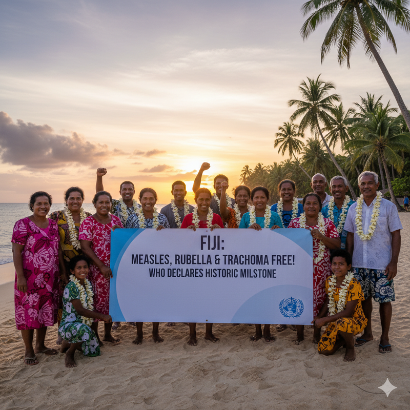 Fiji Achieves Historic Milestone: WHO Declares the Nation Free of Measles, Rubella, and Trachoma