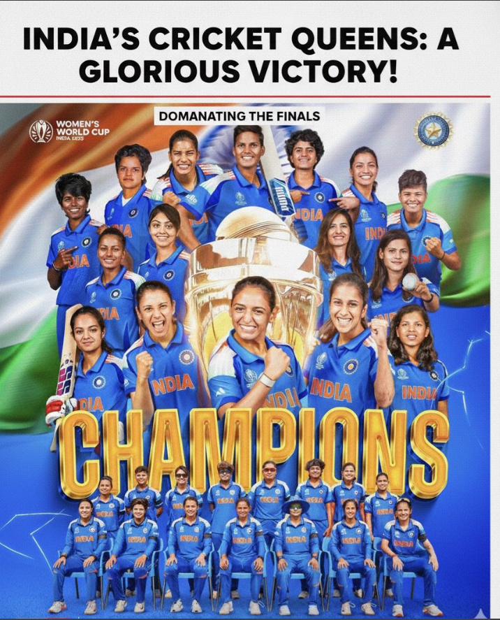 India Creates History – Wins Women’s ODI Cricket World Cup for the First Time