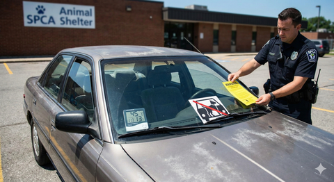 SPCA Issues Urgent Warning Dogs Can Die in Hot Cars Within Minutes
