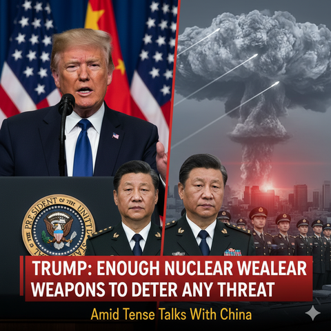 Trump Says US Has Enough Nuclear Weapons to Deter Any Threat Amid Tense Talks With China