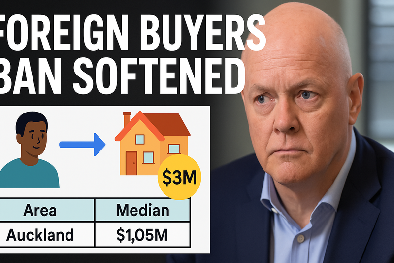 Foreign Buyers Ban Softened: What the New Rules Mean for NZ Homes and Prices