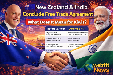 New Zealand and India Conclude Free Trade Agreement