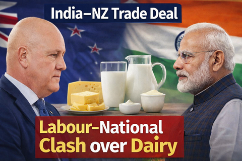 India–NZ Free Trade Deal Sparks Debate Over Dairy and Trade Direction