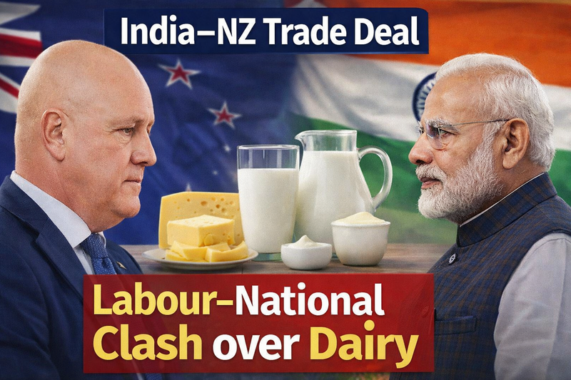 India–NZ Free Trade Deal Sparks Debate Over Dairy and Trade Direction