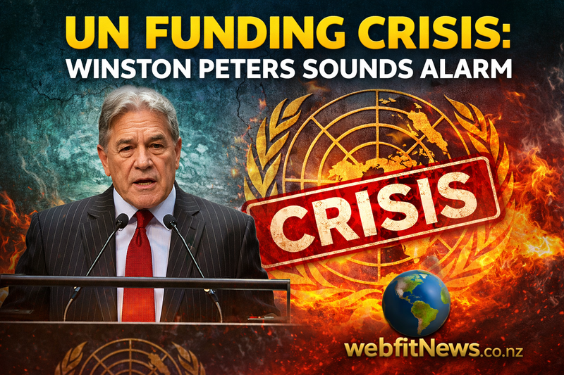 Winston Peters Warns UN Faces Funding Crisis as New Zealand Urges Members to Pay Their Share