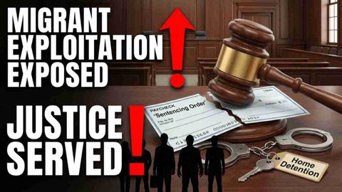 An Auckland and Hamilton business owner has been sentenced to home detention after exploiting migrant workers and failing to pay nearly $50,000 in wages and entitlements.
