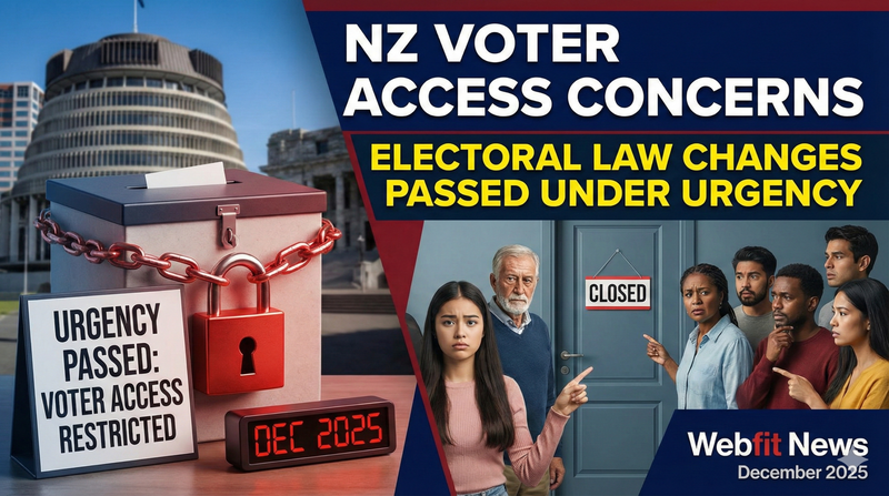 Electoral Law Changes Passed Under Urgency Raise Voter Access Concerns in New Zealand