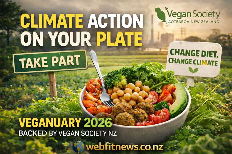 Vegan Society of Aotearoa NZ Backs Veganuary 2026 as a Climate Action Tool