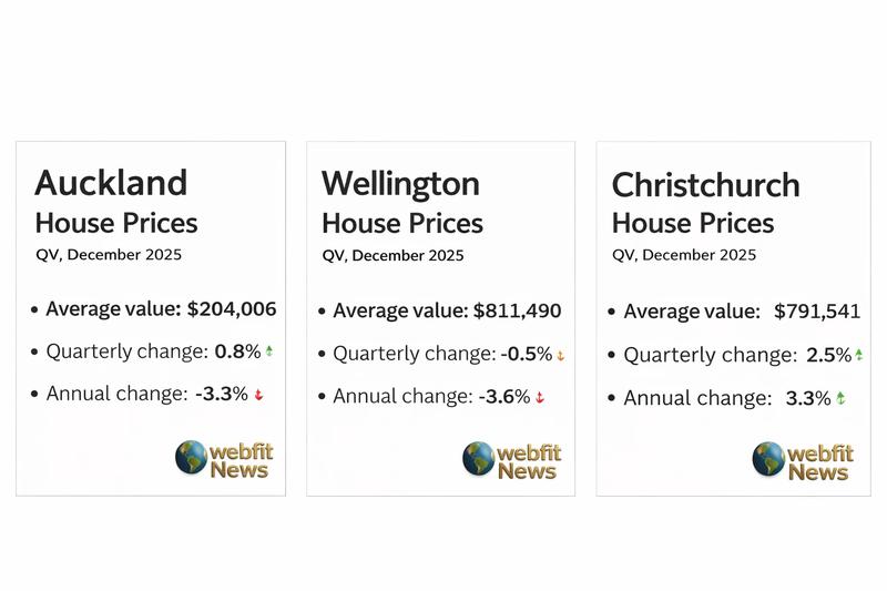Nationwide Home Values Rise as Auckland Returns to Growth