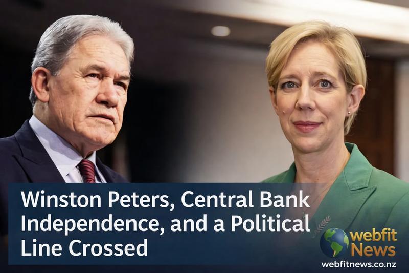 Winston Peters and Central Bank Independence: A Political Overreach in New Zealand