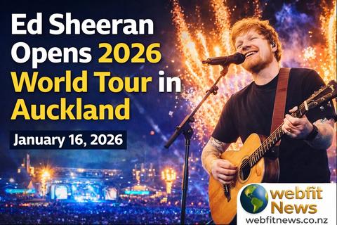 Ed Sheeran Opens His 2026 World Tour in Auckland