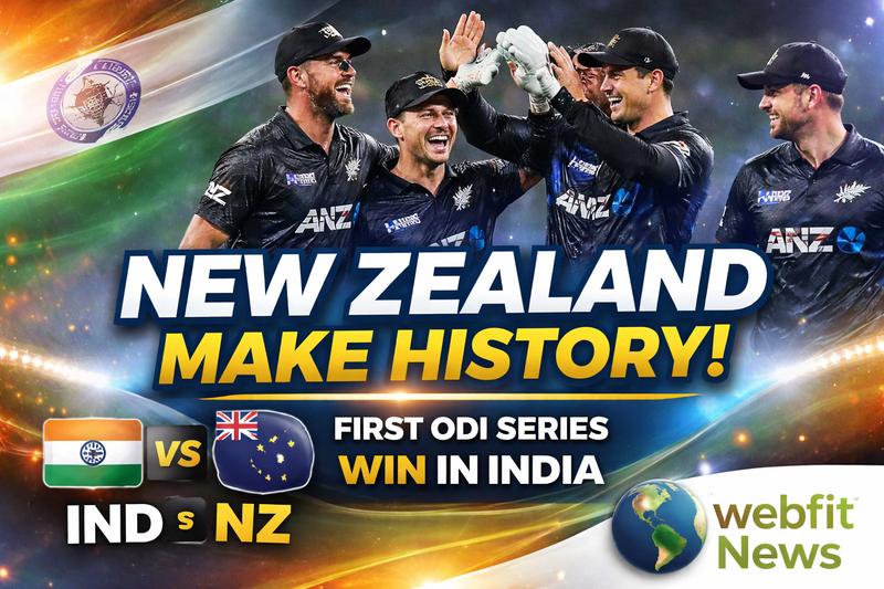 New Zealand Create History with First ODI Series Win in India