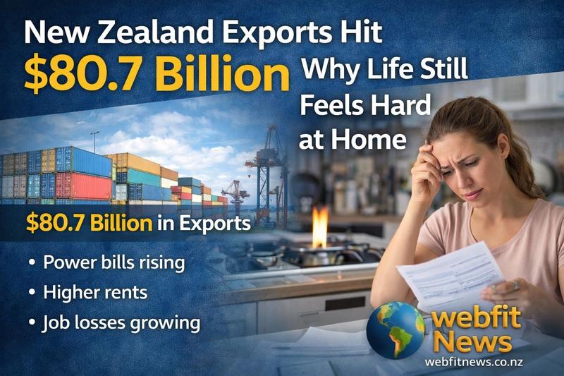 New Zealand Exports Hit $80.7 Billion. Why It Sounds Big but Feels Small at Home