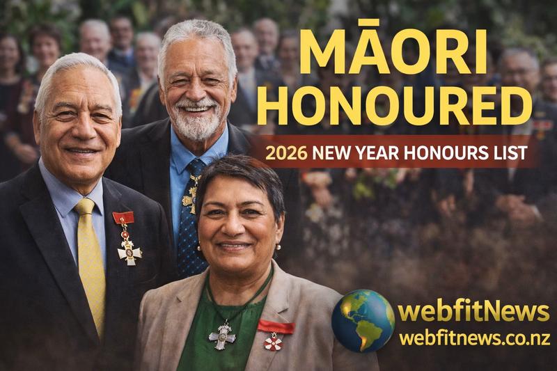 Māori Honoured in 2026 New Year Honours List as Service, Language, and Leadership Take Centre Stage