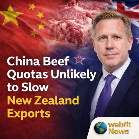 China’s New Beef Quotas Unlikely to Slow New Zealand Exports