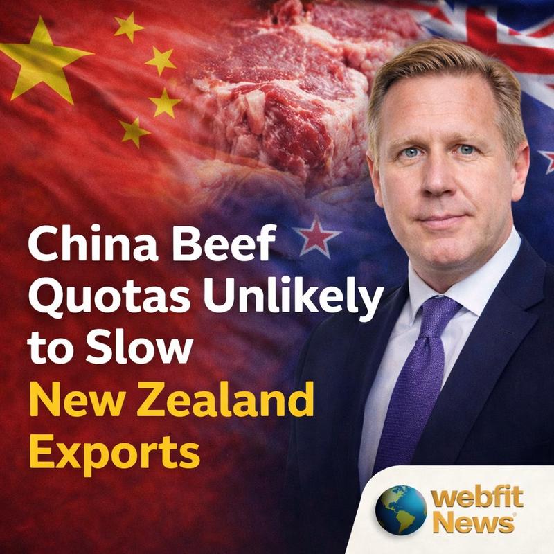 China’s New Beef Quotas Unlikely to Slow New Zealand Exports