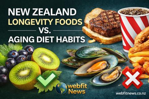 Nutritional Epidemiology of Longevity in Aotearoa: Native Bioactives, Dietary Risk, and the Biology of Aging