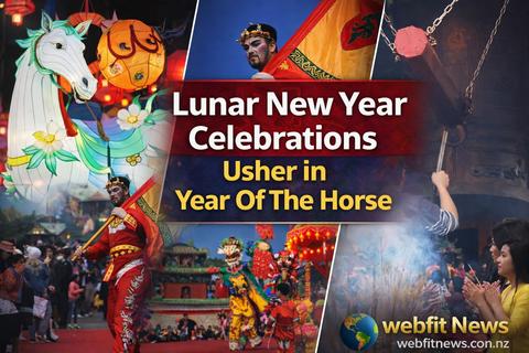 Year of the Horse Welcomed With Prayers, Fireworks and Robots Across the World