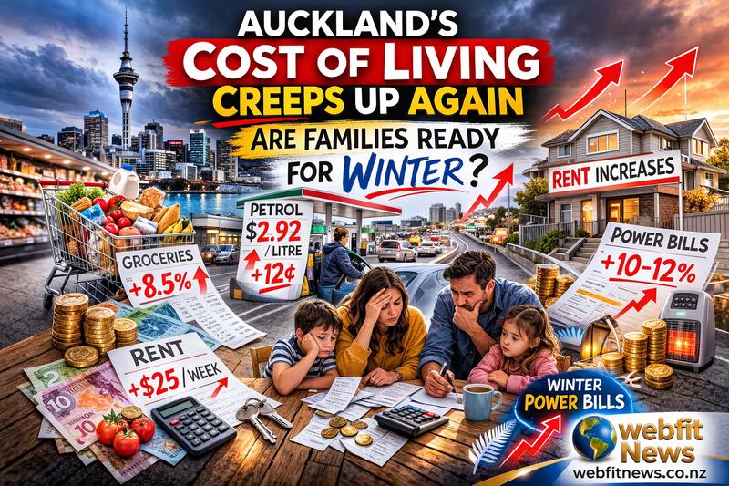 Auckland’s Cost of Living Creeps Up Again: Are Families Ready for Winter?