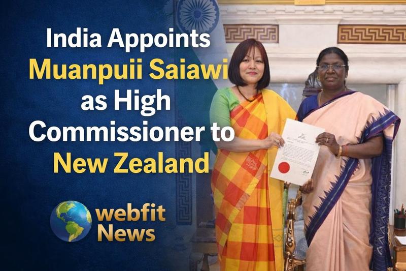India Appoints Muanpuii Saiawi as High Commissioner to New Zealand, Signalling New Phase in Bilateral Ties