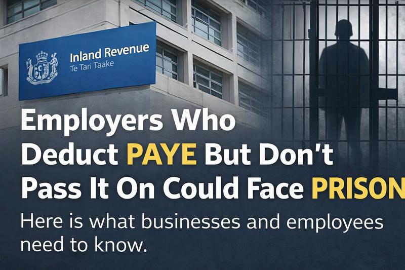 Employers Warned: Nonpayment of PAYE in New Zealand Can Lead to Prison