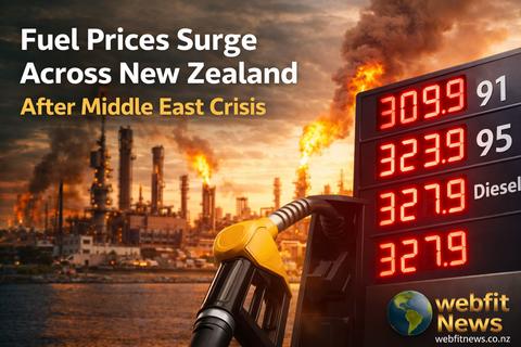Fuel Prices Surge Across NZ as Global Oil Crisis Deepens