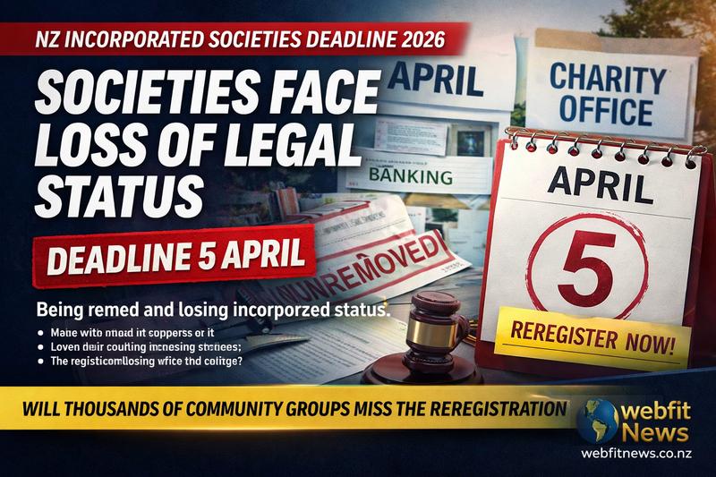Incorporated Societies Face Deadline Shock: Thousands Risk Losing Legal Status After 5 April