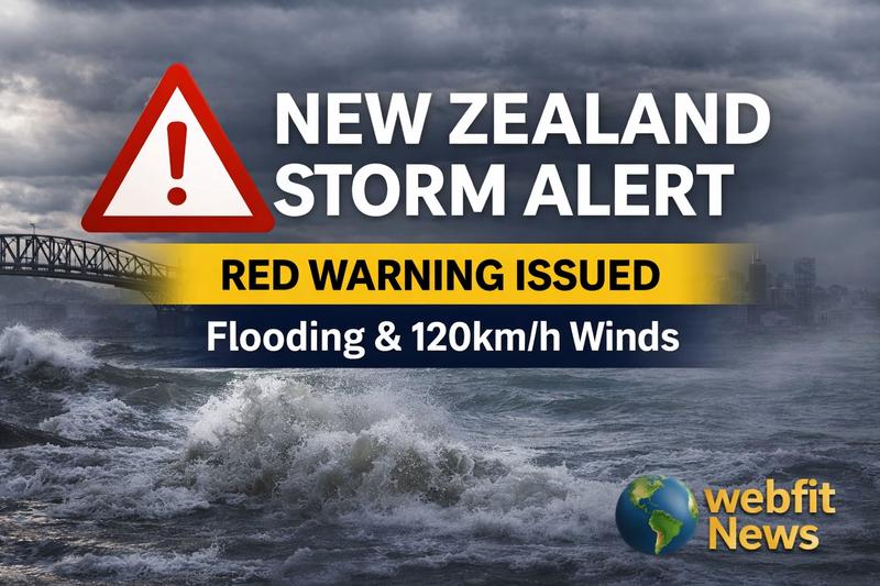 Severe Storm Hits NZ: Red Warning Issued as Flood and Wind Risks Rise
