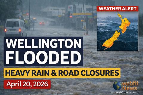 Wellington Flooded After Overnight Storms: Roads Shut, 150+ Incidents Reported as More Rain Looms