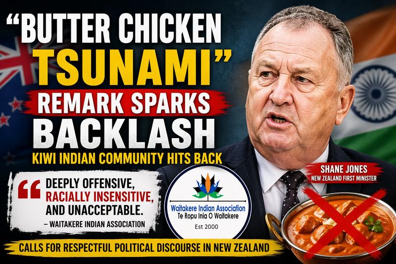 Shane Jones “Butter Chicken Tsunami” Remark Sparks Backlash